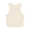 Women's Micro Rib Racer Tank Solid Natural Blend front